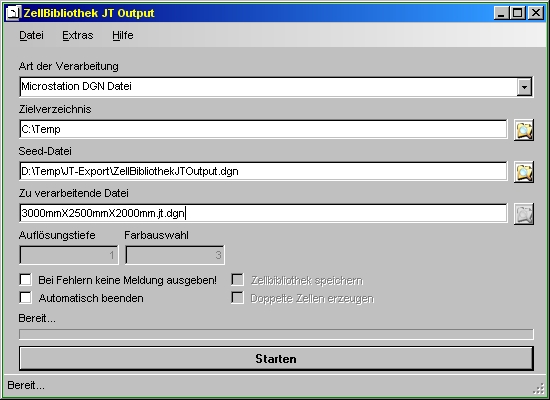 Ansicht Create Zelle