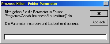 Prozess Killer Parameter