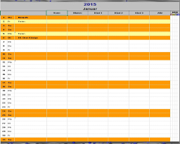 Kalender Ansicht Monatskalender